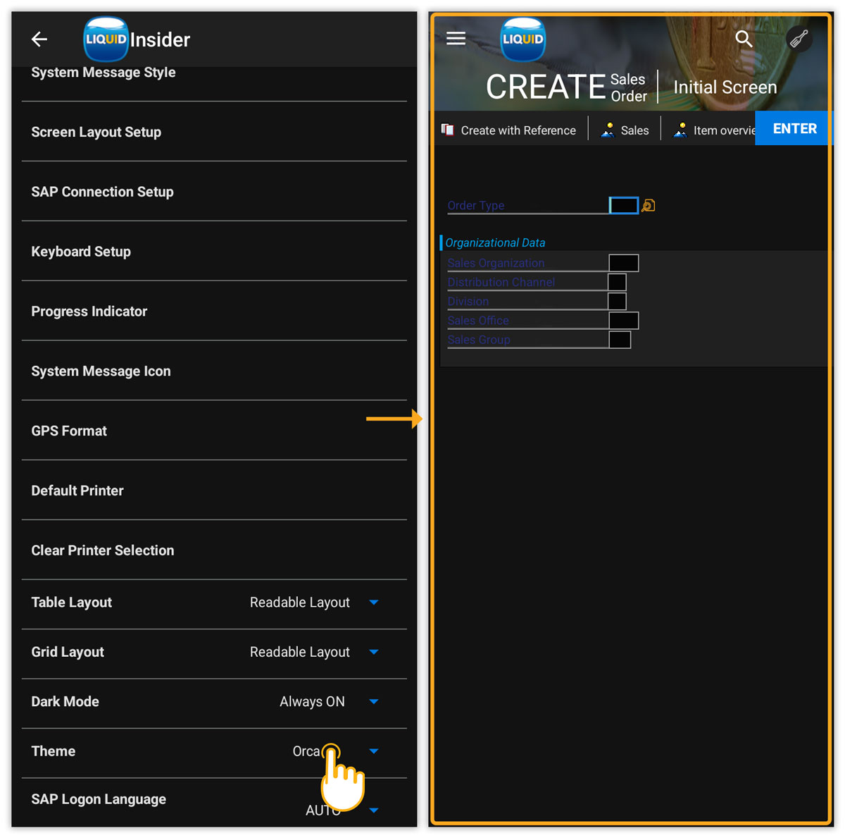 Liquid UI - orca theme