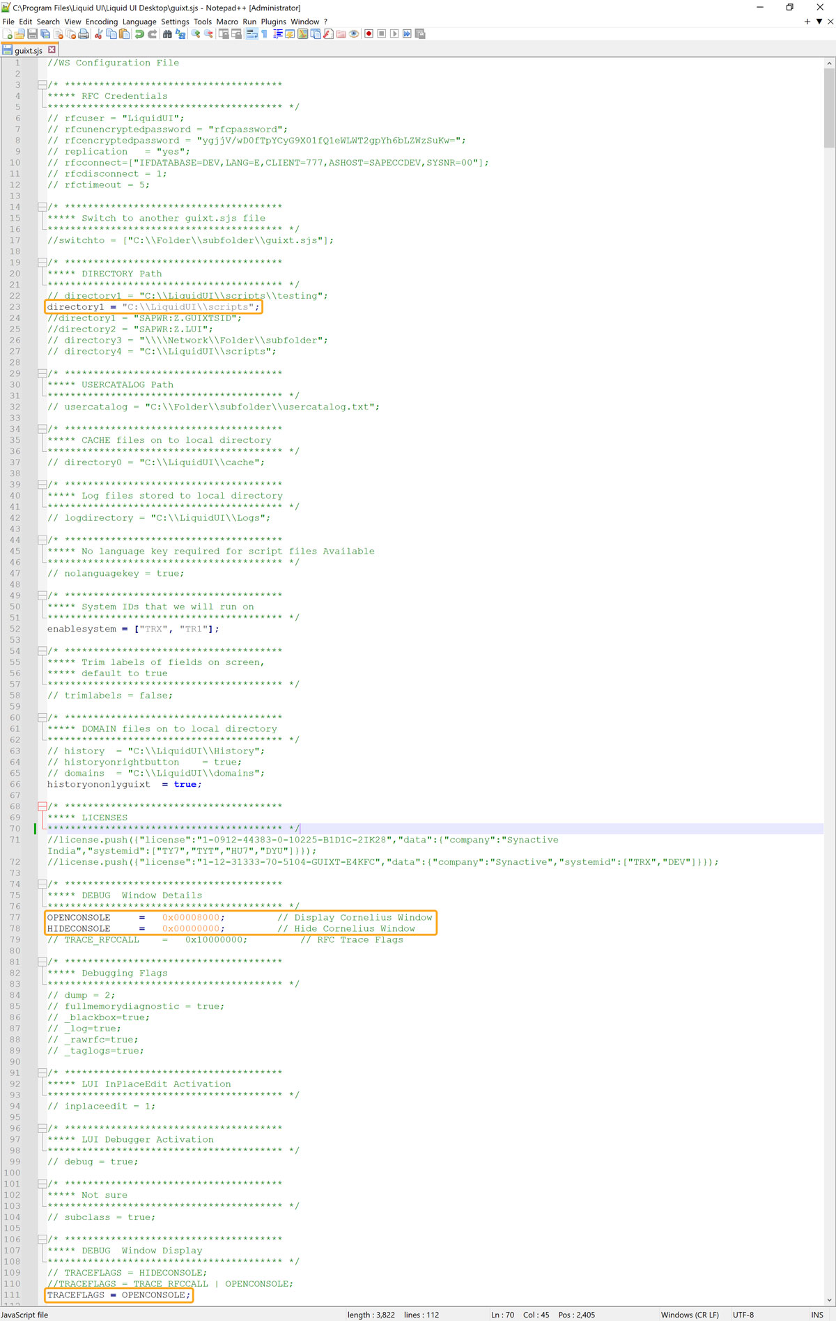 guixt.sjs configuration file in Liquid UI Server