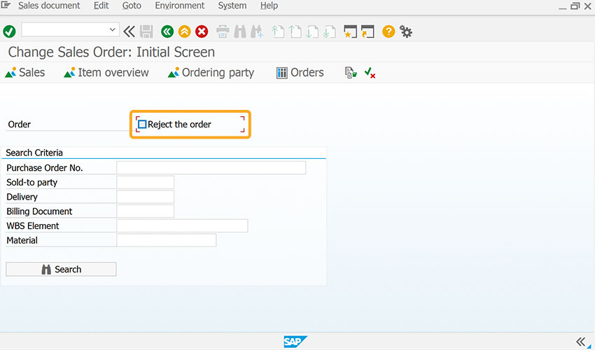 Checkbox positioned relative to Order input field