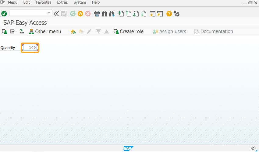 Aligns entered field value to the right edge of the input field