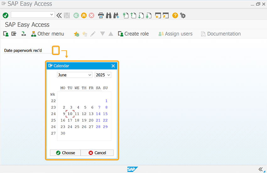 F4 key opens calendar instead of search help