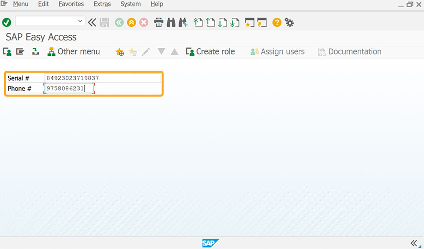 Defines variable name for the input field using name option