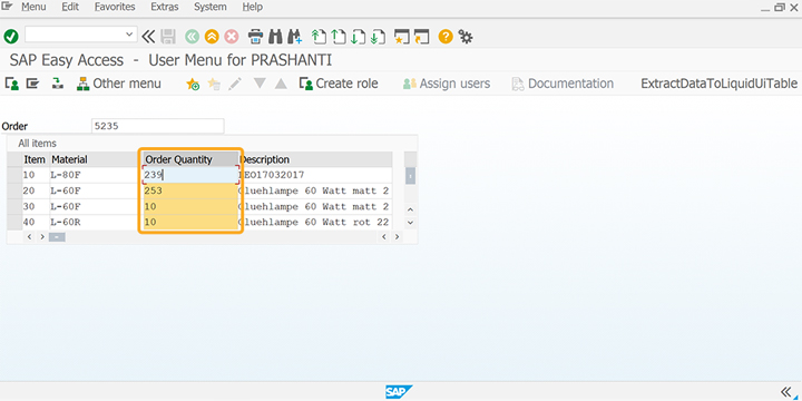 Restricts selection to a single column in the table