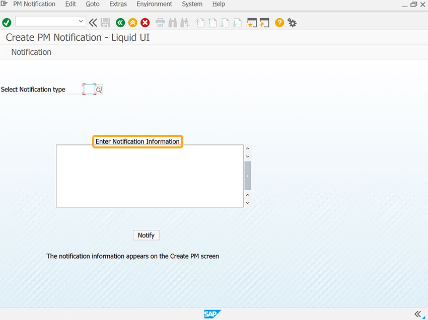Creates a text withput options