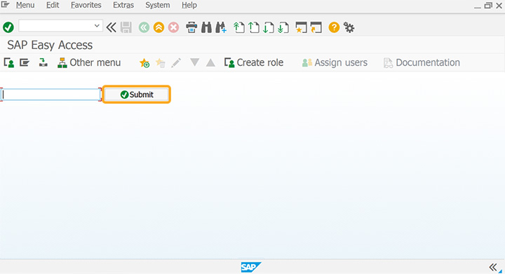 Added Submit pushbutton to trigger the Displayuser process