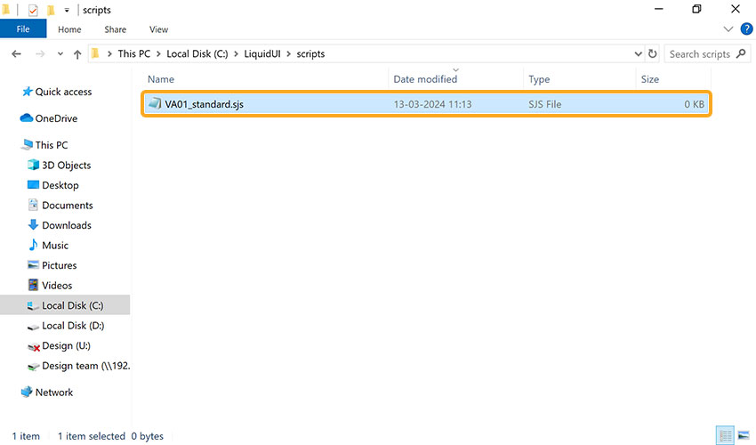 Generated Workbench script named TCODE_standard.sjs located in GuiXT script or Workbench directory