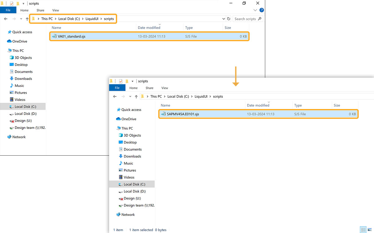 Rename generated script to actual SAP screen name from Workbench Settings