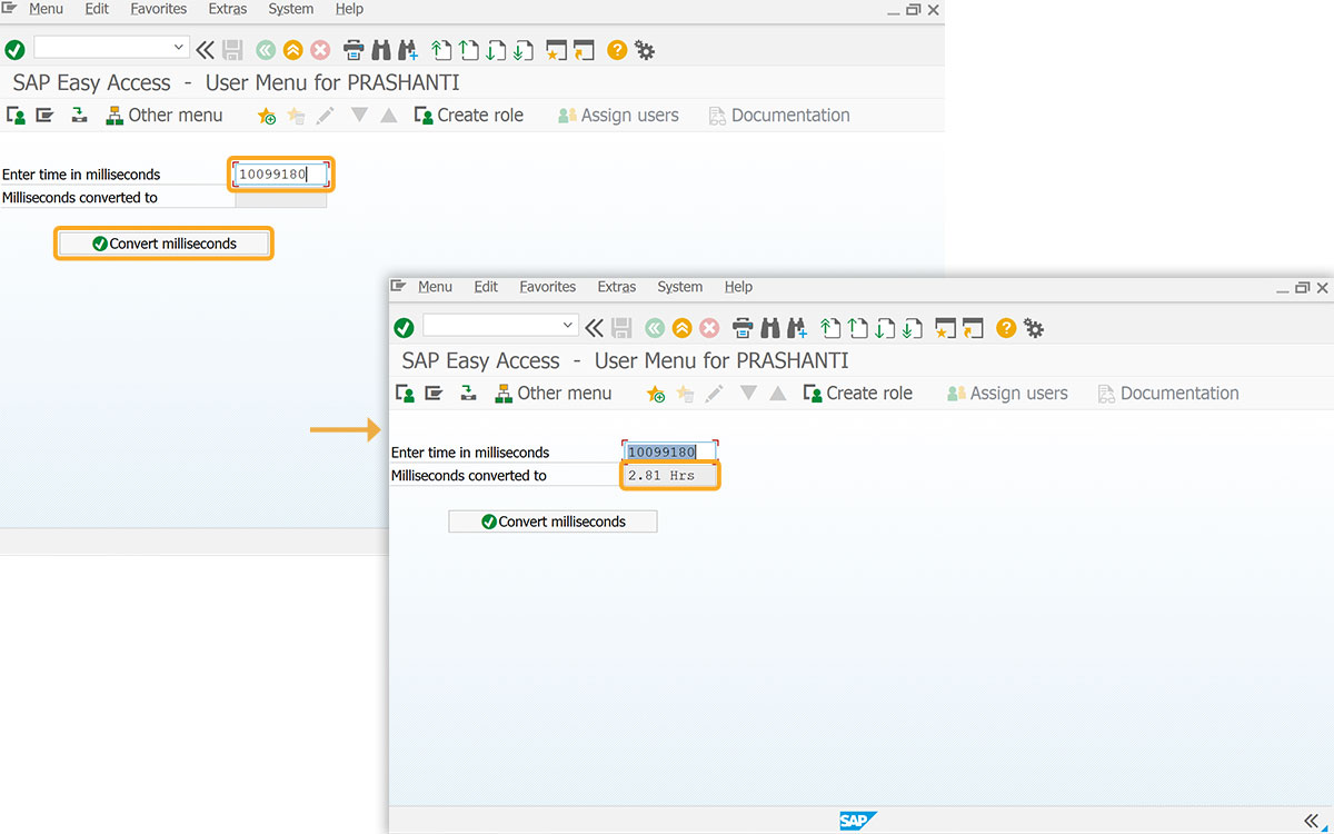 converts milliseconds value to hours