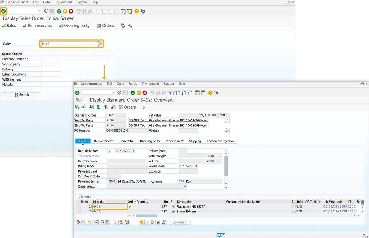 specifies the table to scroll within