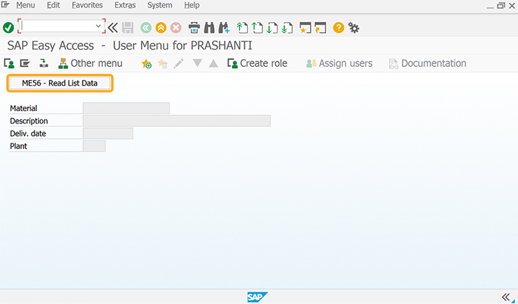 Read List Data button runs readListData process on click