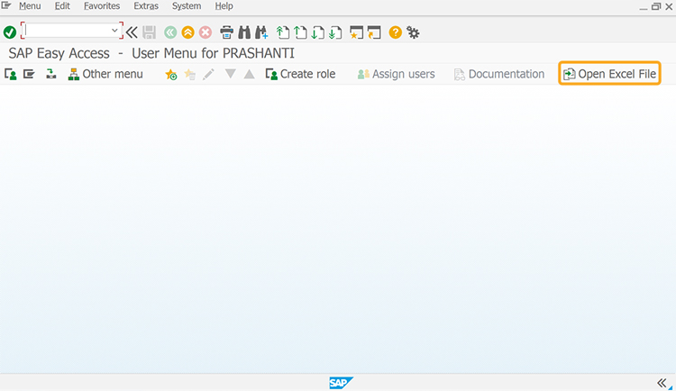 Open Excel File button runs SelectExcelfile process on click