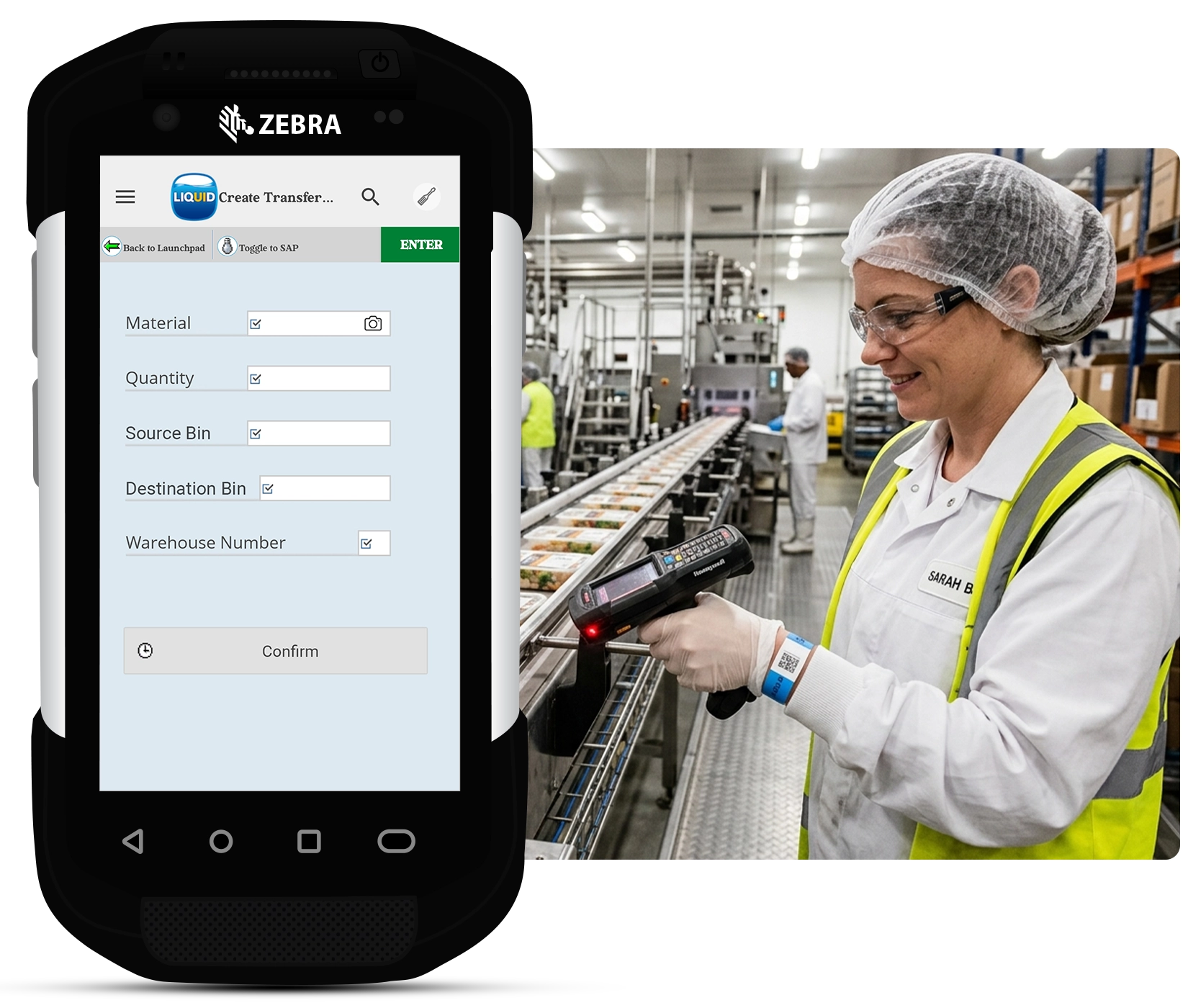 Simplified SAP interface for food and beverage users with Liquid UI