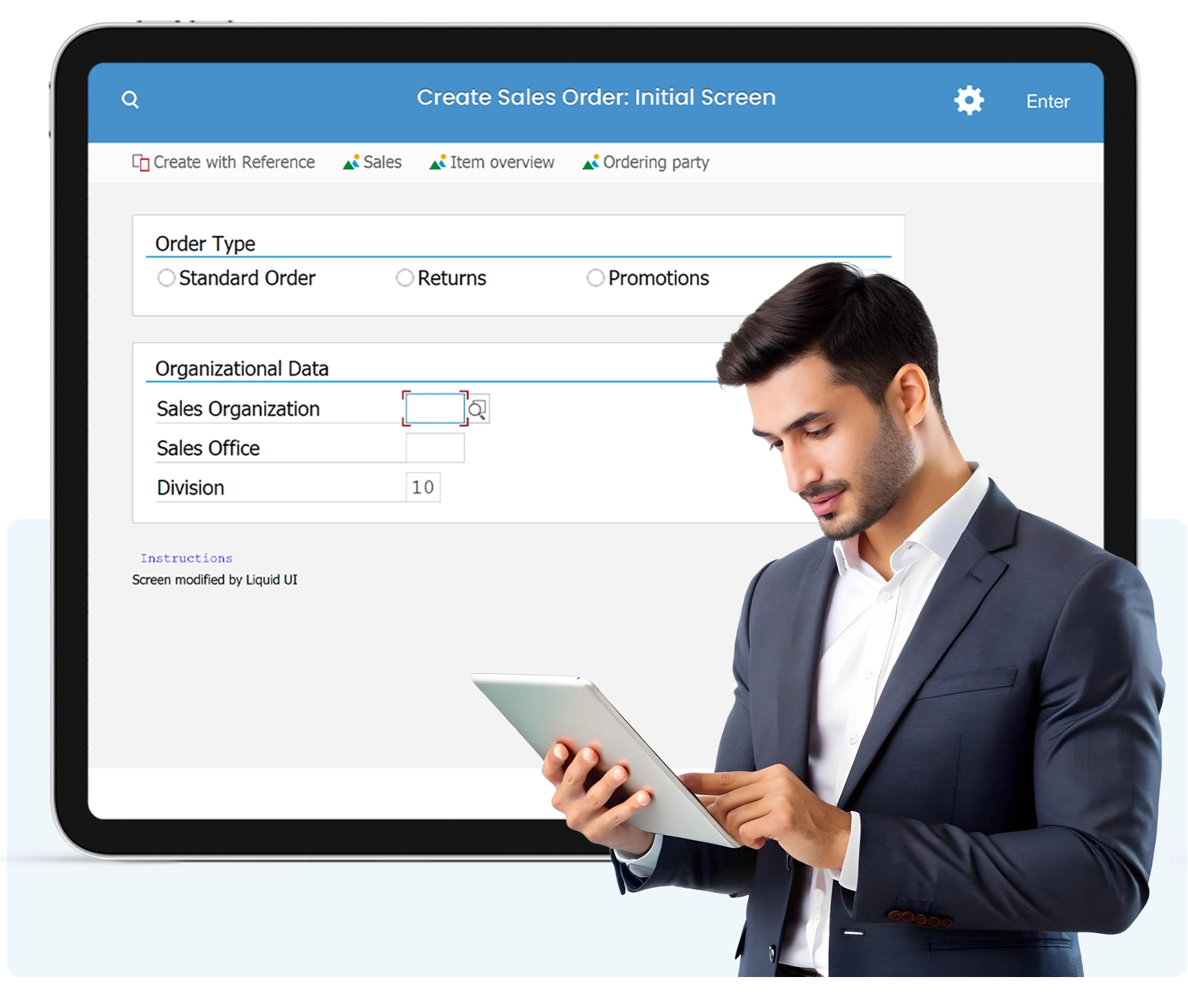 Simplified SAP screens optimized for faster user workflows
