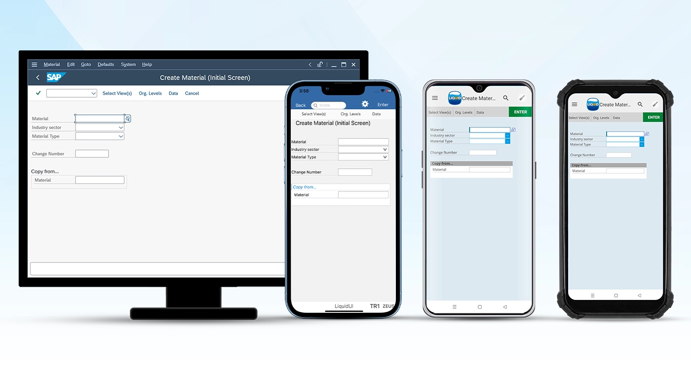 Liquid UI customizations applied across all SAP user touchpoints