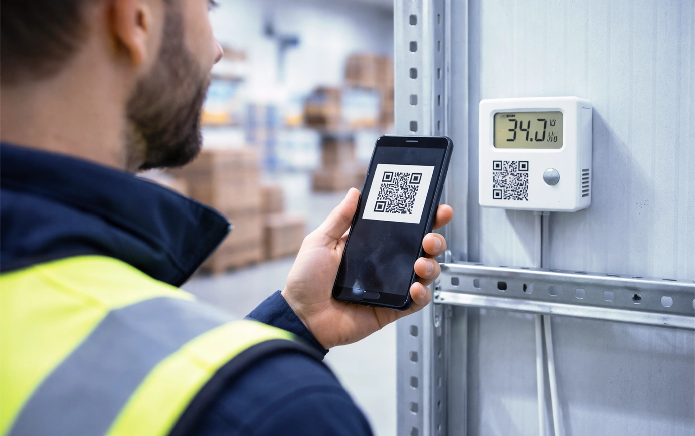 Temperature data captured and monitored in SAP workflows