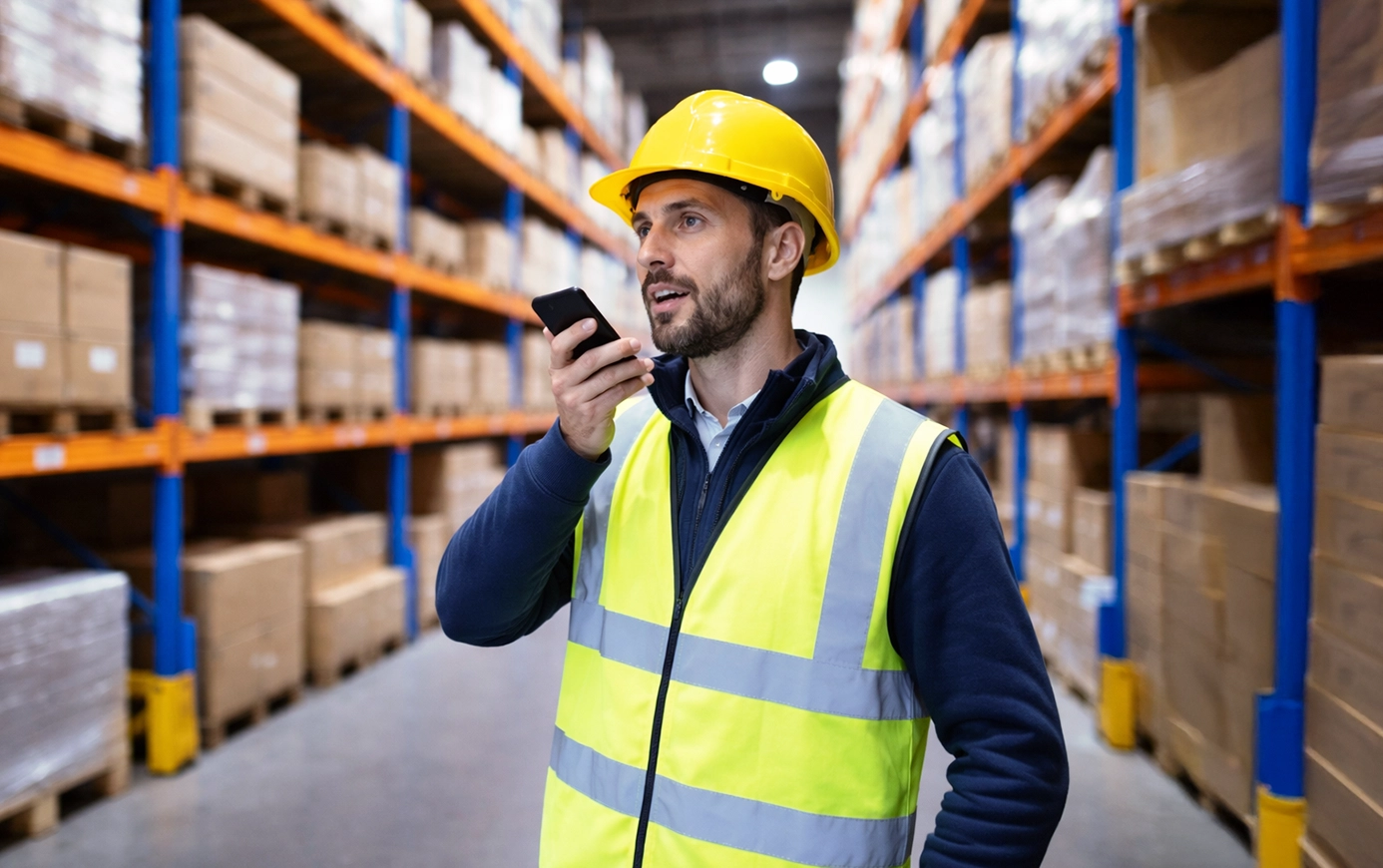 Voice commands capturing and updating SAP workflows