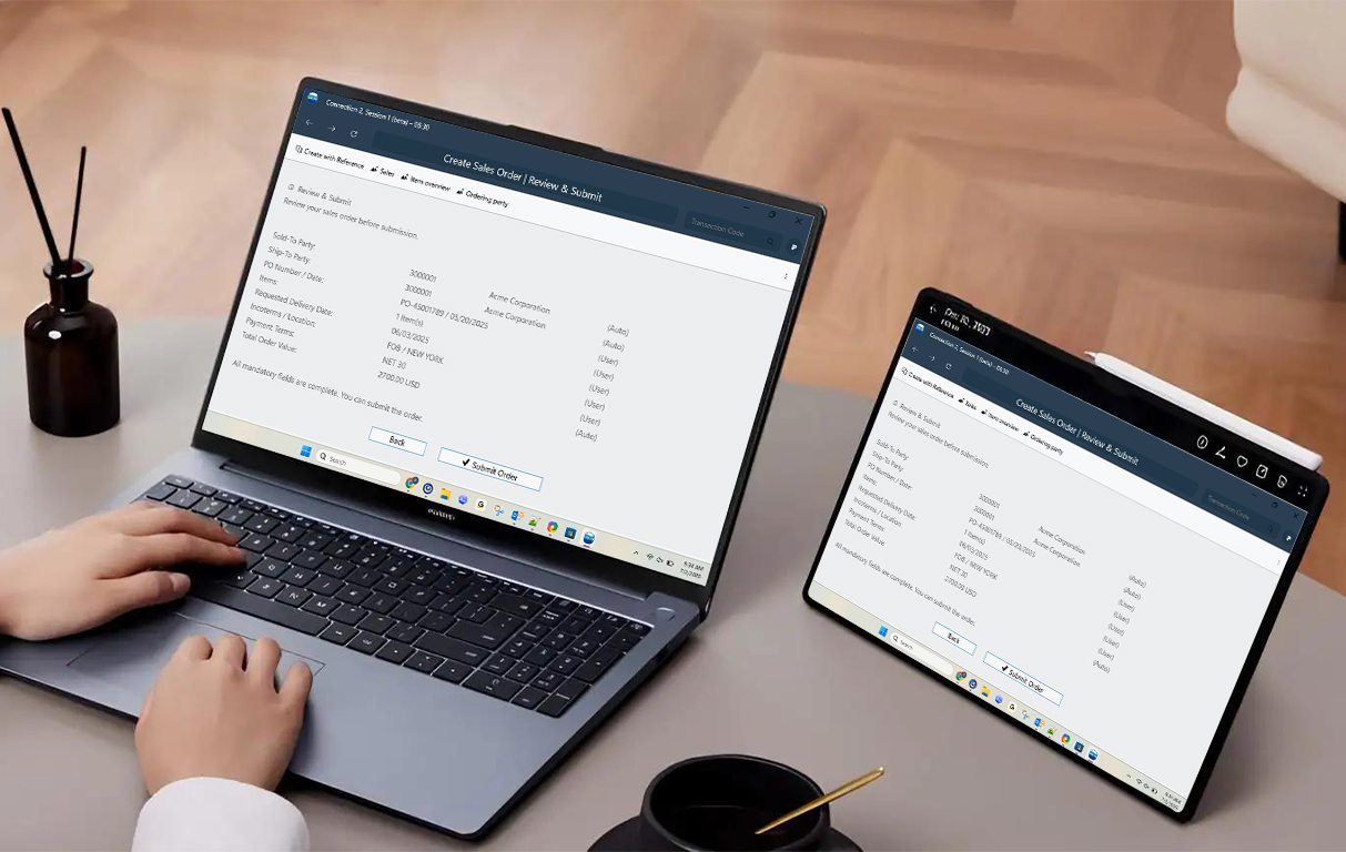 Simplified SAP Interaction